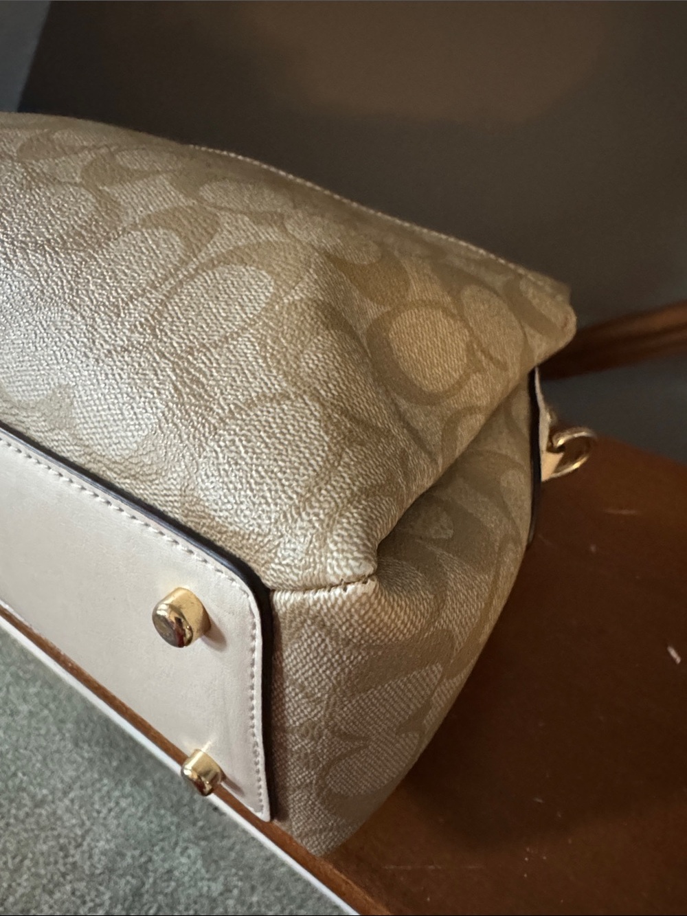 ❤️Coach Mini Lillie Carryall In Signature Canvas ❤️ - Picture 7 of 17